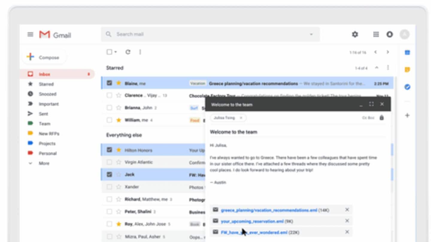 Now, you can attach multiple emails in Gmail: Here's how