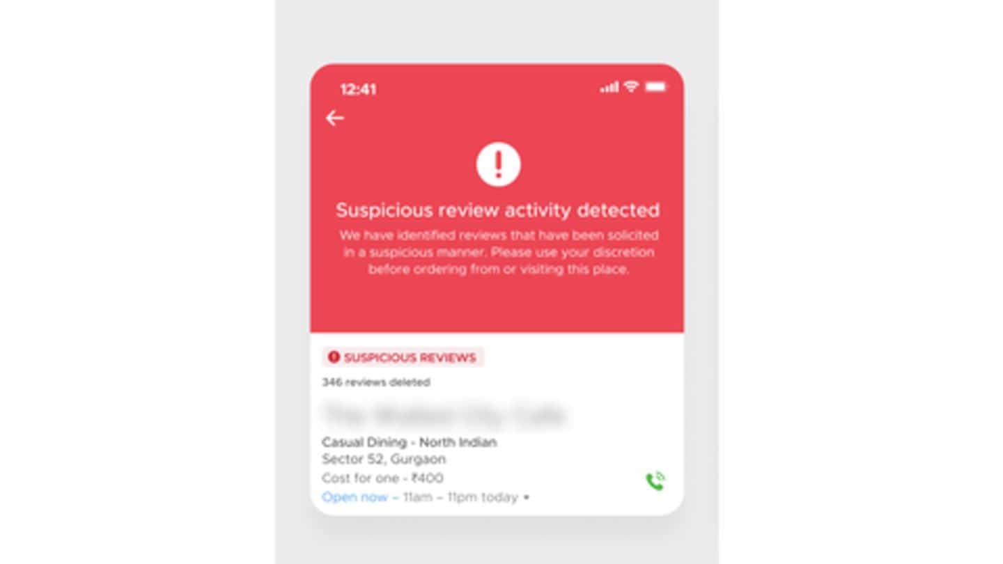 Warnings on restaurants getting fake reviews repeatedly Warnings on restaurants getting fake reviews repeatedly