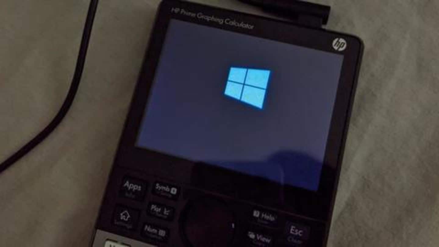A hacker just installed Windows 10 on a calculator