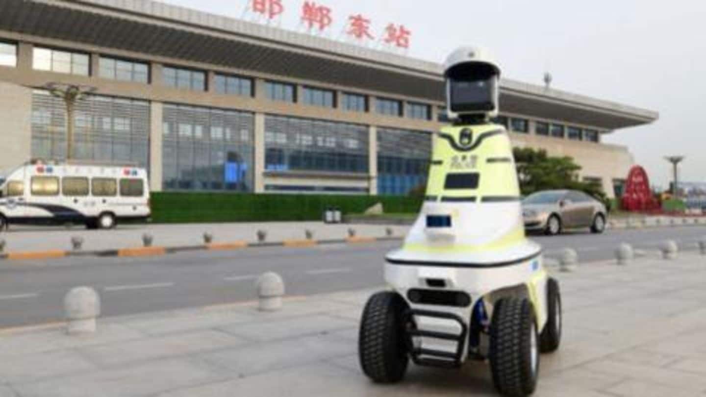 Now, China is inducting robots into its traffic police force