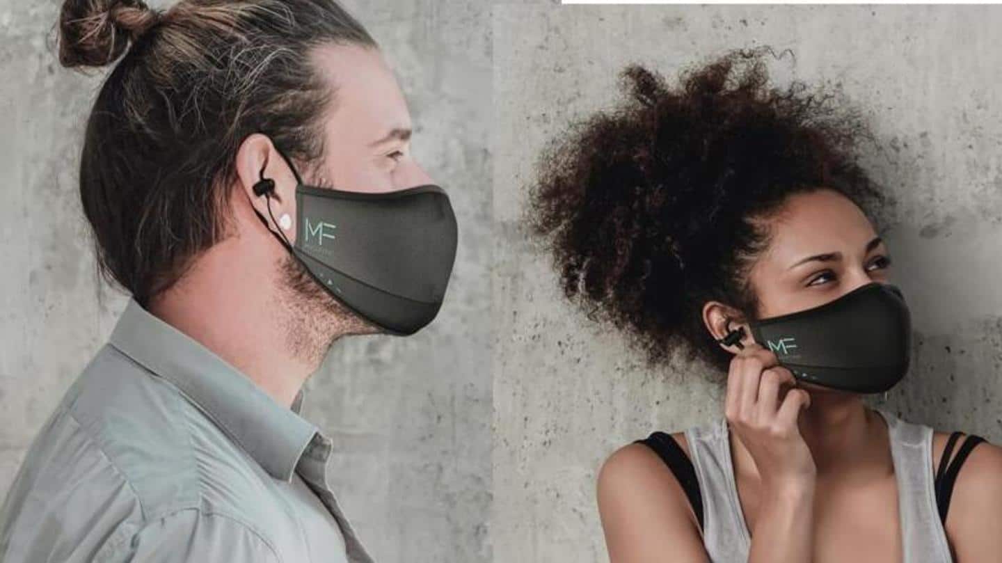 An N95 mask with built-in microphone to receive calls | NewsBytes