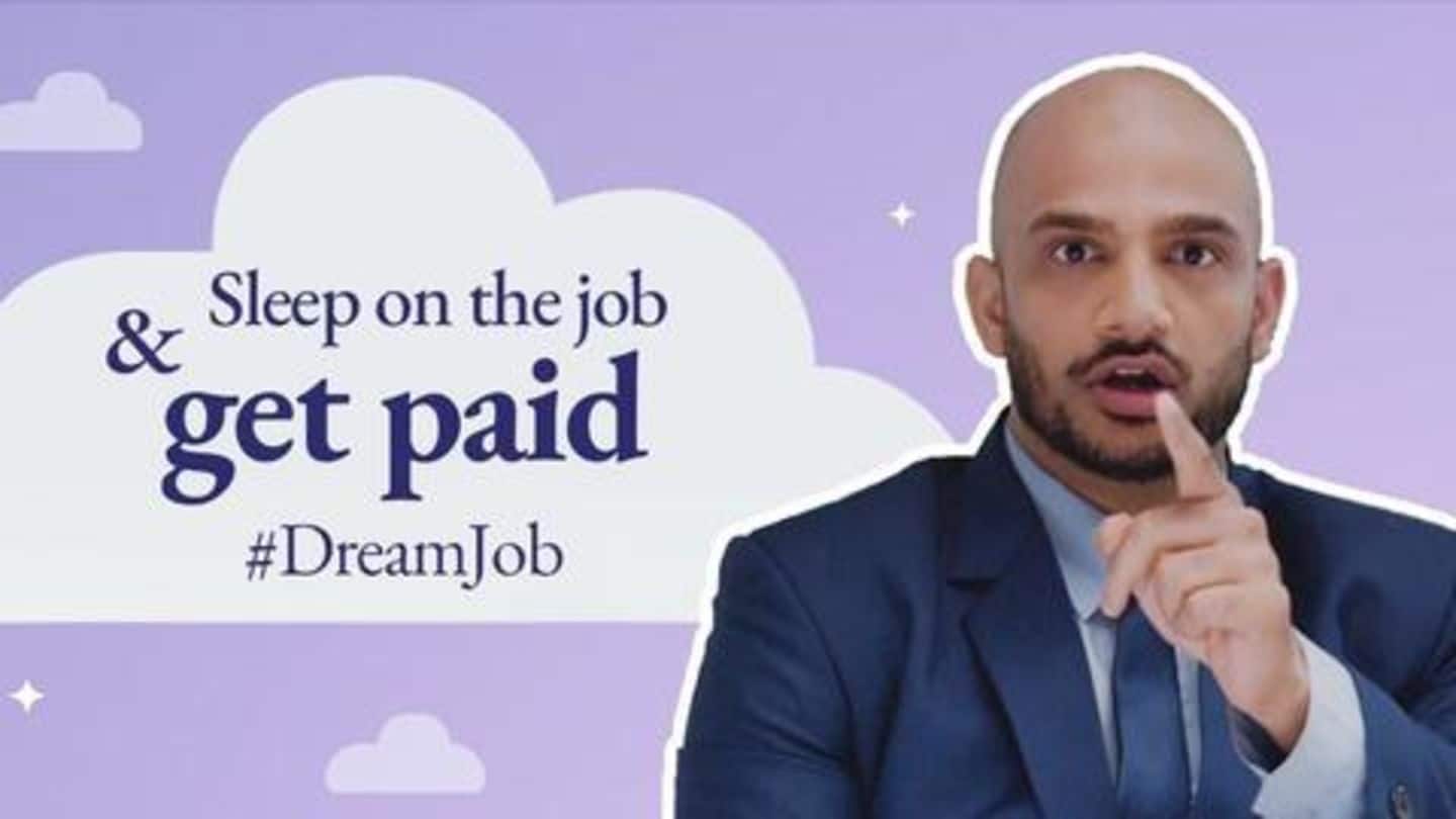 #DreamJobAlert: Start-up offering Rs. 1 lakh to sleep at work