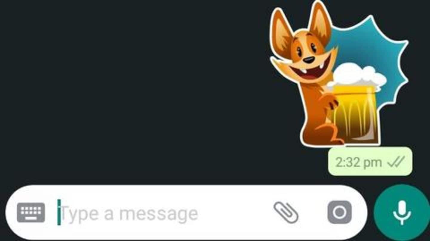 Finally, WhatsApp is getting sticker support: Details here