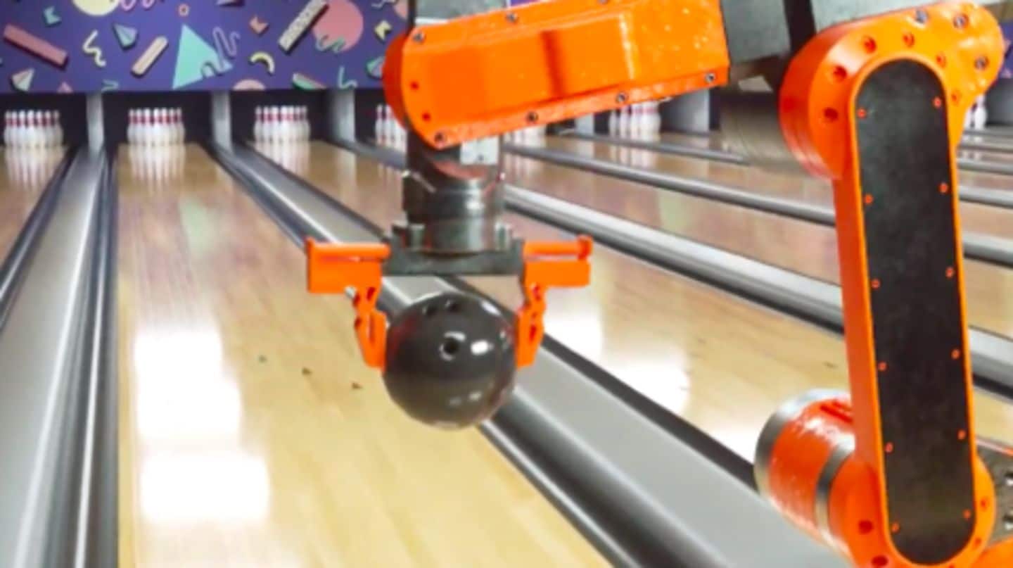 Watch: Robot nails bowling in computer-generated clip