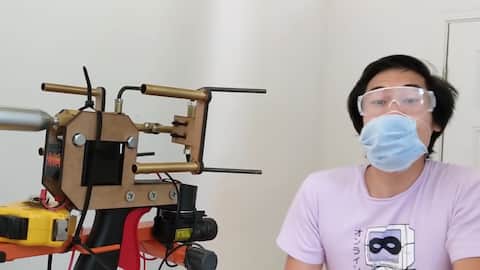 Amid COVID-19, YouTuber makes 'mask gun' to take on anti-maskers
