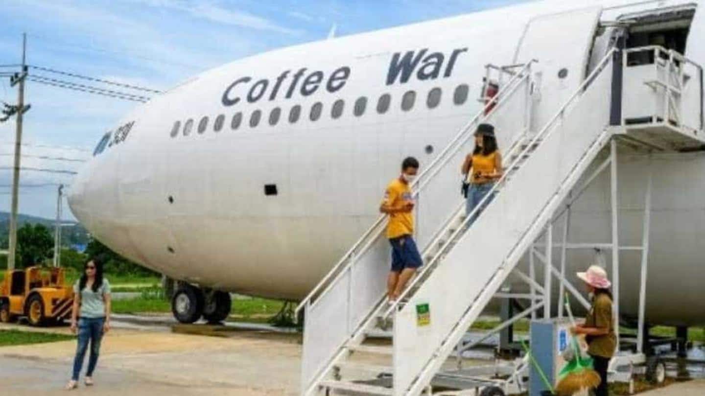 Amid COVID-19, plane cafes launched in Thailand