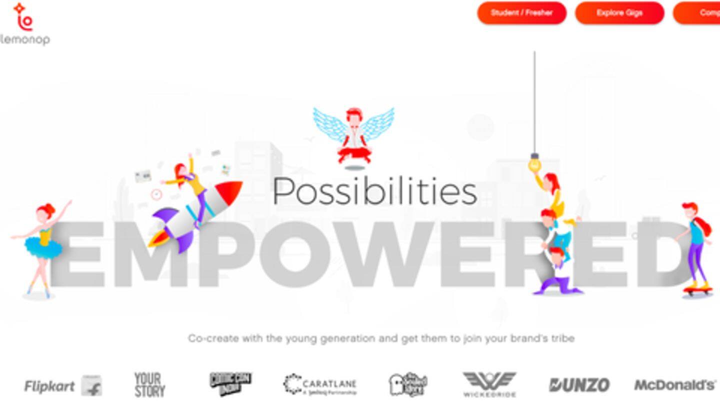 Lemonop will also let students transition to full-time jobs Lemonop will also let students transition to full-time jobs