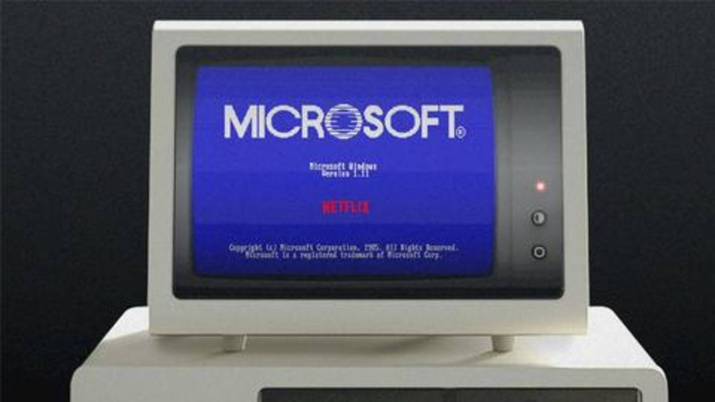 Microsoft just released Windows 1.11 with Stranger Things' flavor