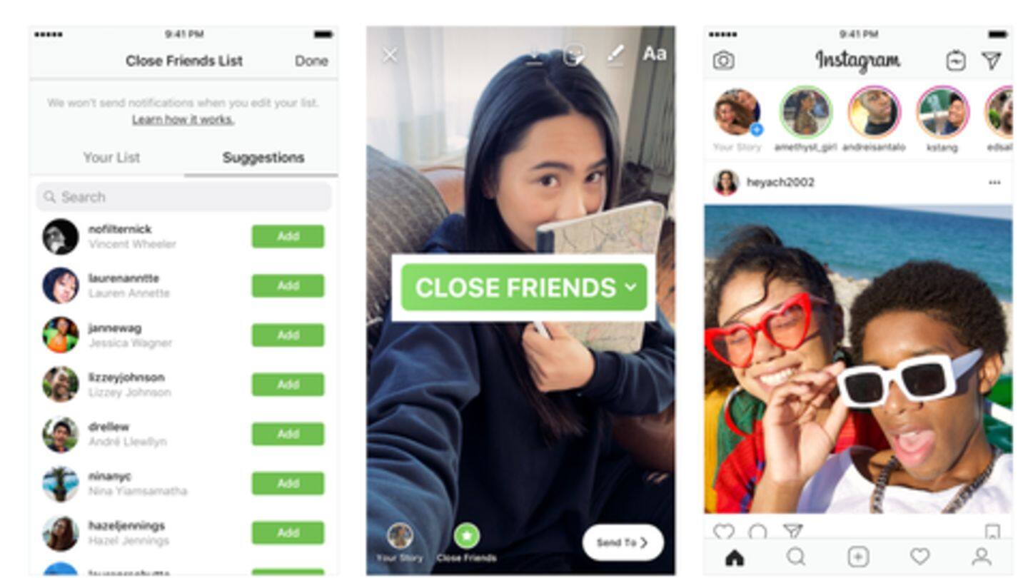 So, Instagram's close friends feature came as a solution So, Instagram's close friends feature came as a solution