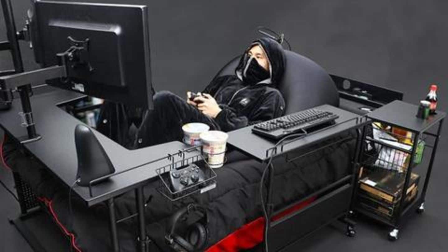 This novel 'gaming bed' will let you rest and play