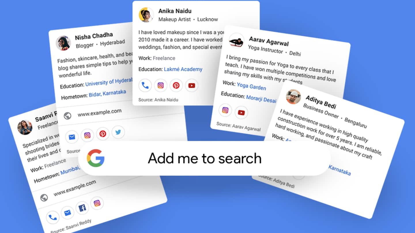 Google Search can show your virtual visiting card: Here's how