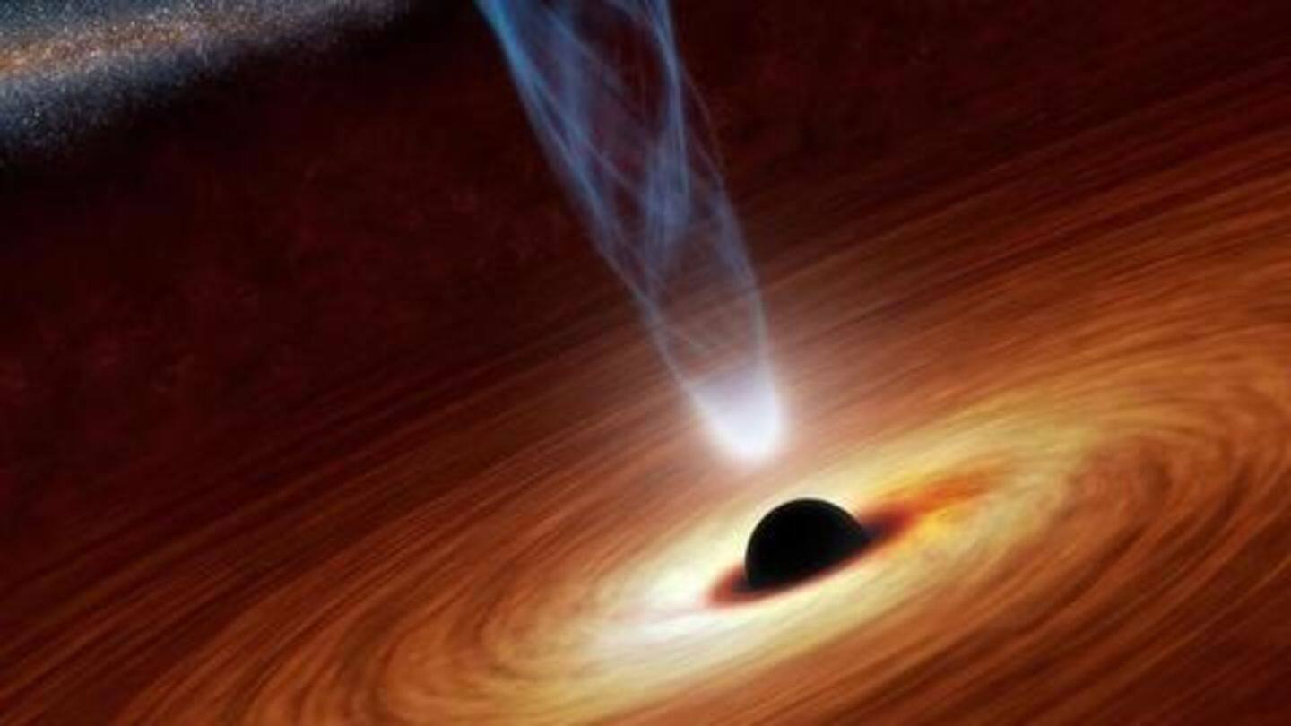 Supermassive black hole is the source of this eruption Supermassive black hole is the source of this eruption