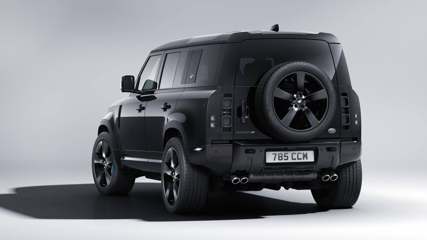 The car has 22-inch wheels and four exhaust tips The car has 22-inch wheels and four exhaust tips