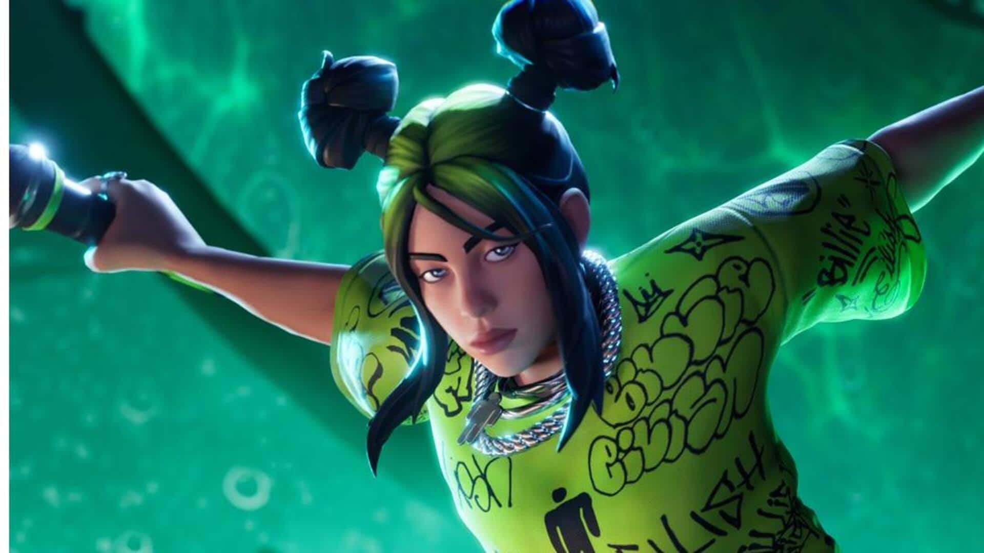 Play as Billie Eilish on Fortnite Festival from today