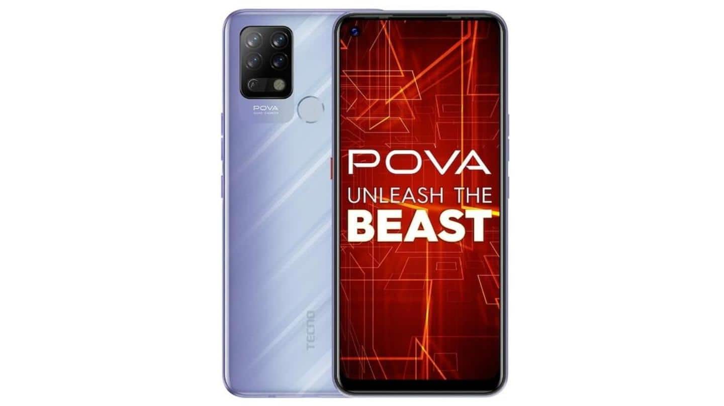 TECNO POVA, with Helio G80 chipset, launched at Rs. 10,000