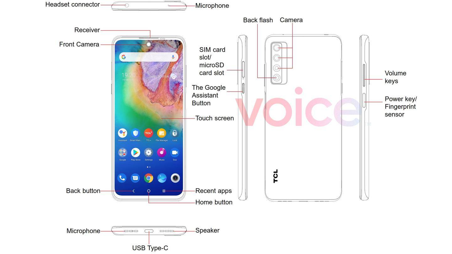 TCL 20 5G: At a glance TCL 20 5G: At a glance