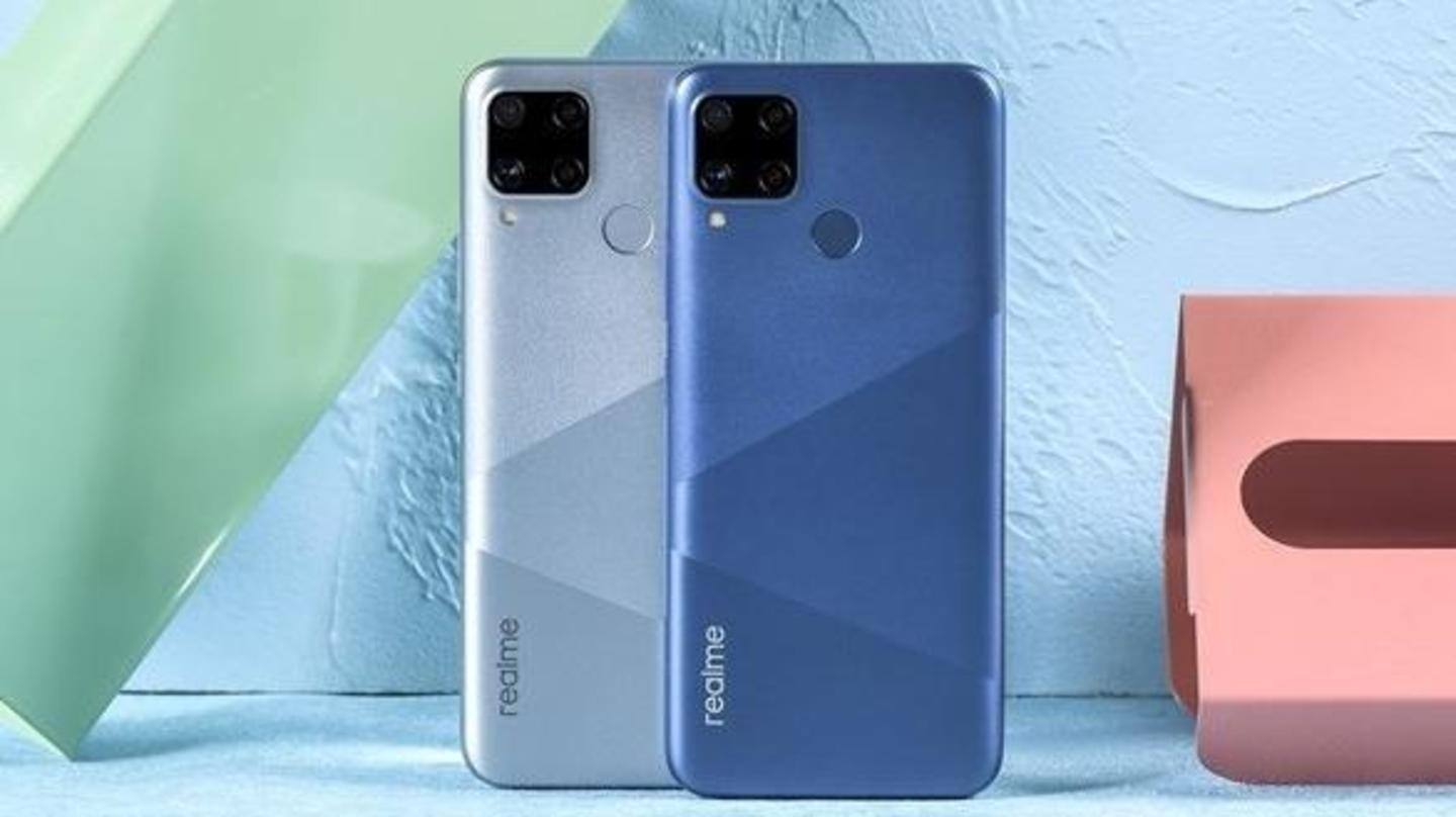 Realme C15, with MediaTek Helio G35 and 6,000mAh battery, launched