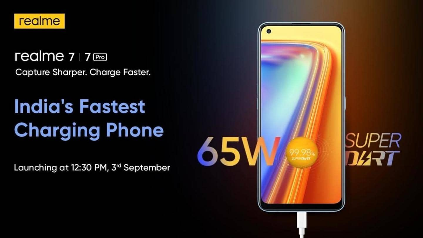 Realme 7, 7 Pro to be launched on September 3