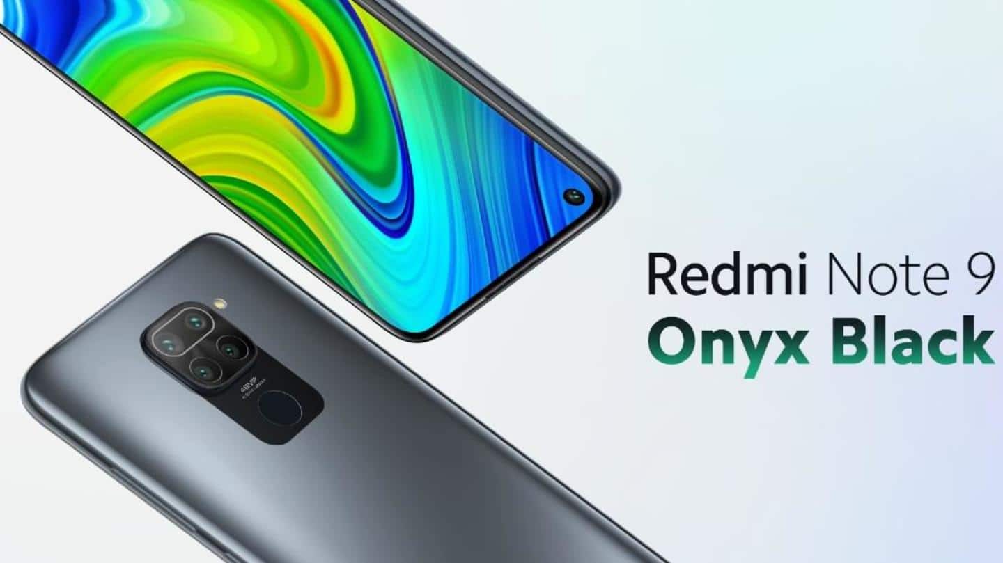 Redmi Note 9 (Onyx Black) color variant launched in India