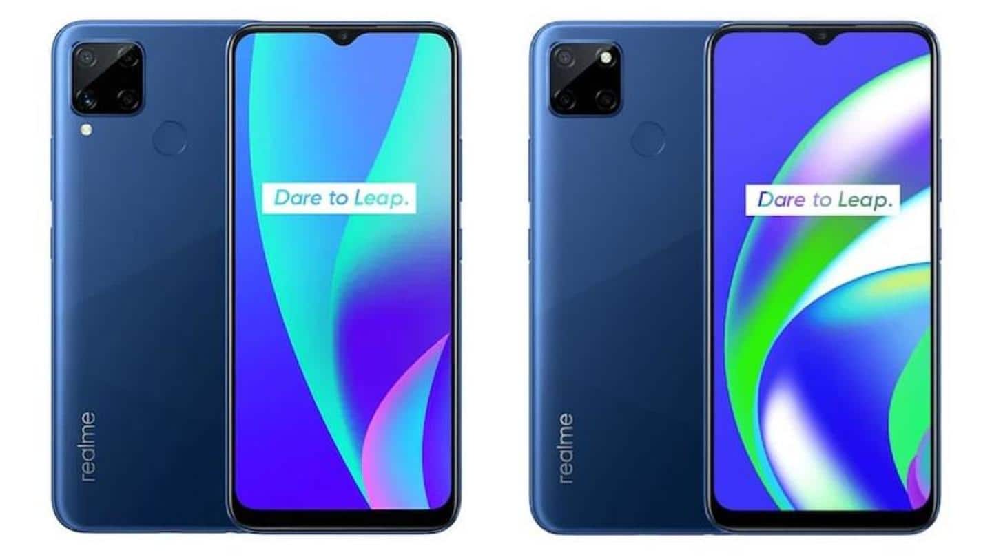 Realme C12 and C15, with MediaTek Helio G35 chipset, launched