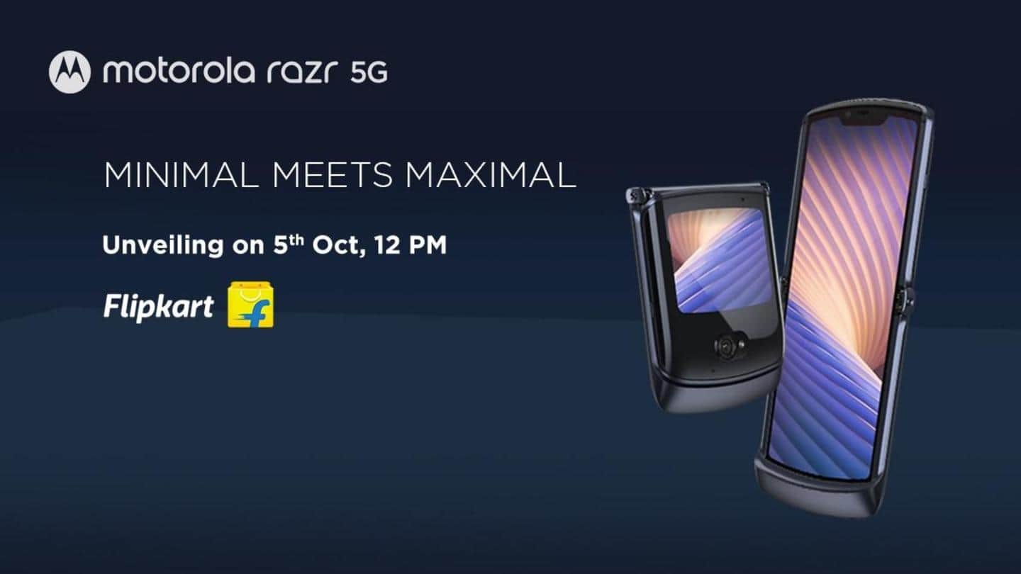 Motorola's foldable RAZR 5G to be launched on October 5