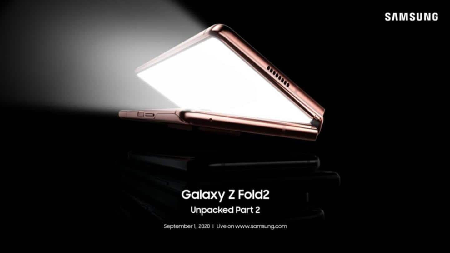 Samsung Galaxy Z Fold2 to be launched on September 1