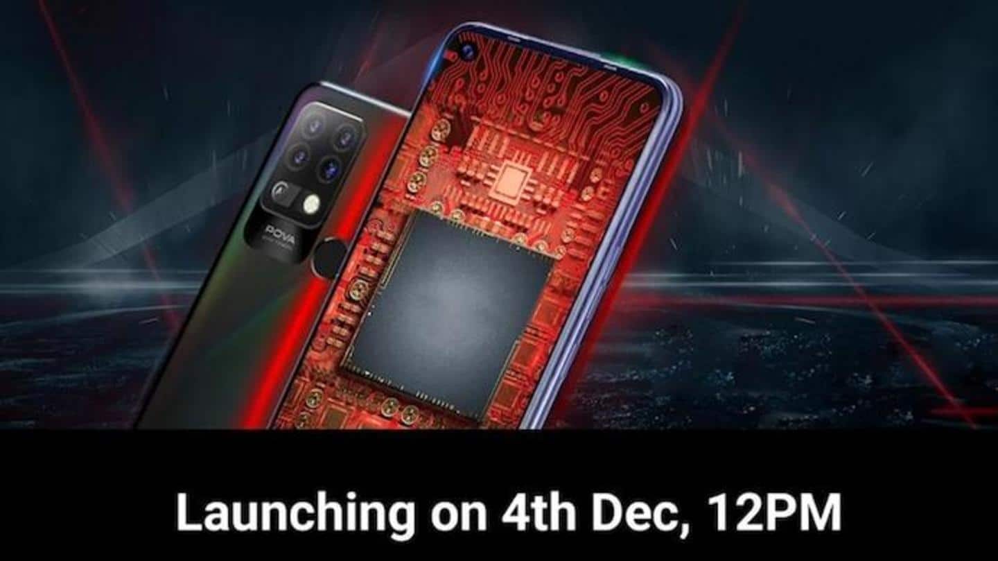 TECNO POVA to be launched in India on December 4