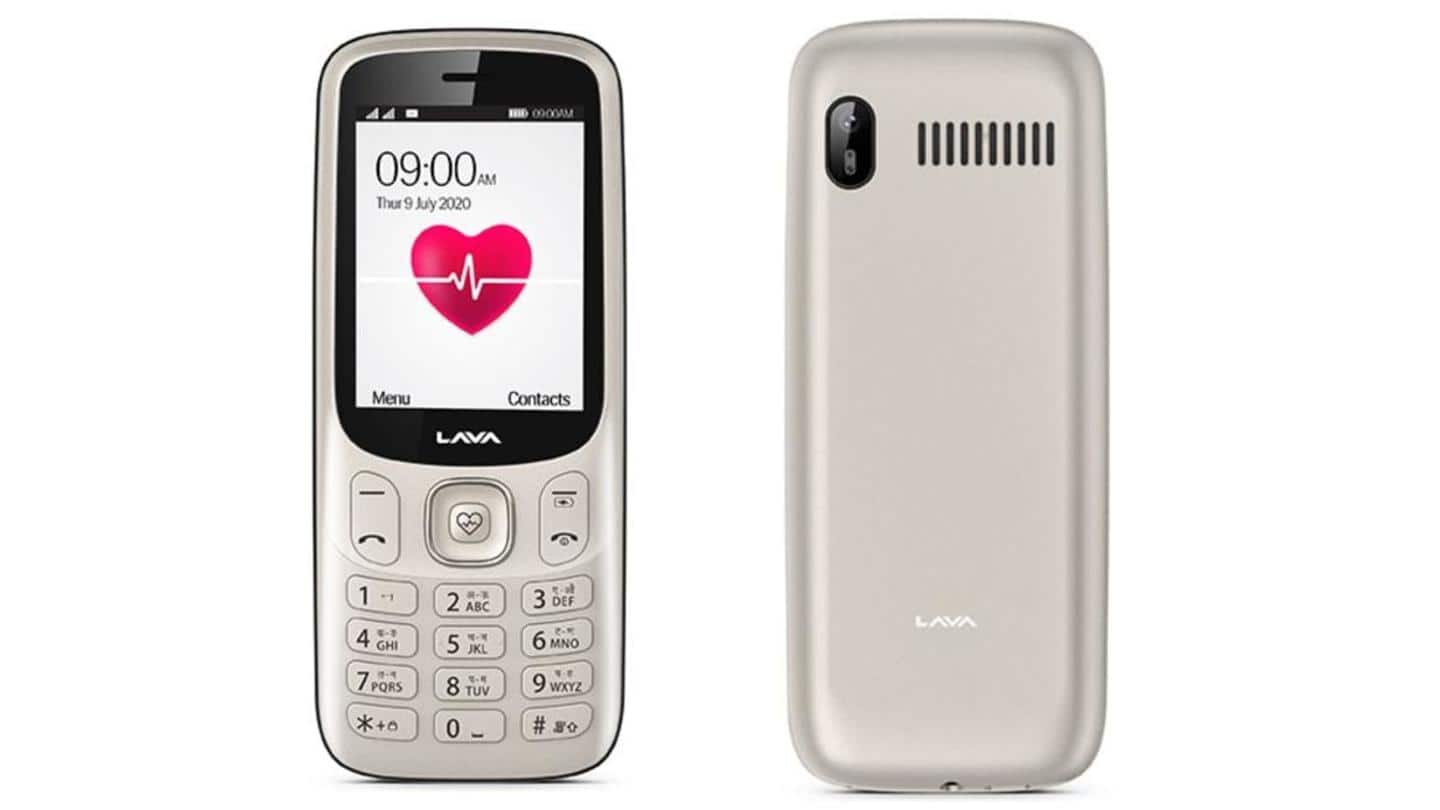 This feature phone can monitor blood pressure and heart rate