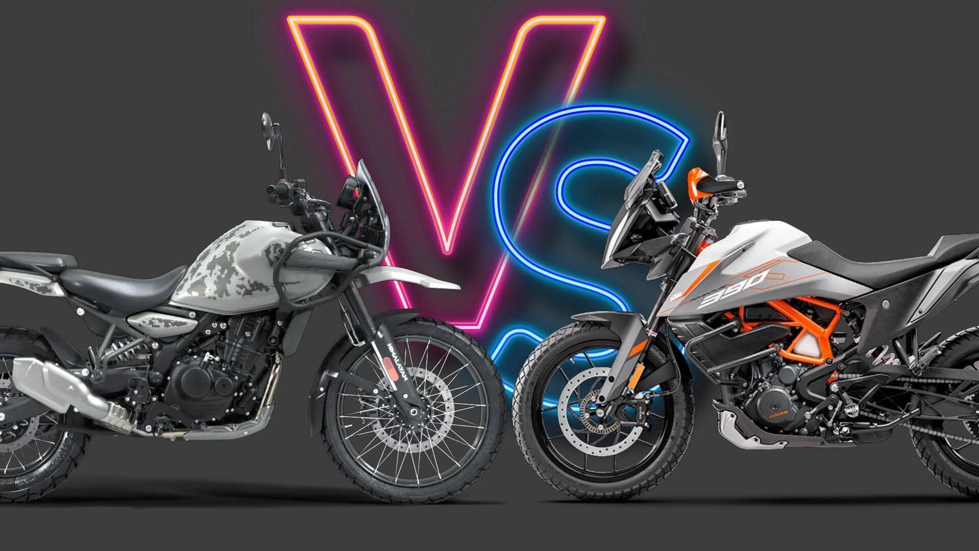 How KTM 390 Adventure fares against Royal Enfield Himalayan 450