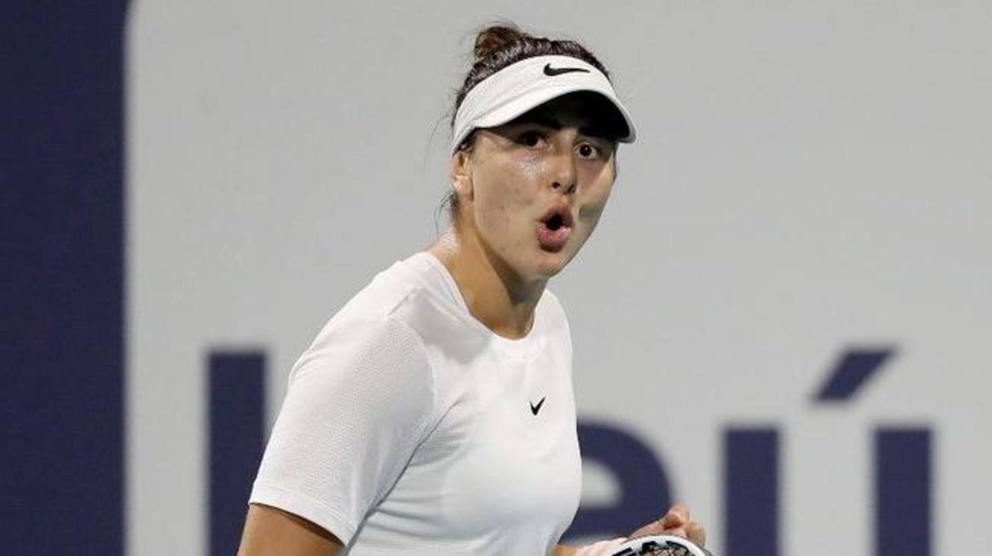 Andreescu beats Sakkari in three sets Andreescu beats Sakkari in three sets
