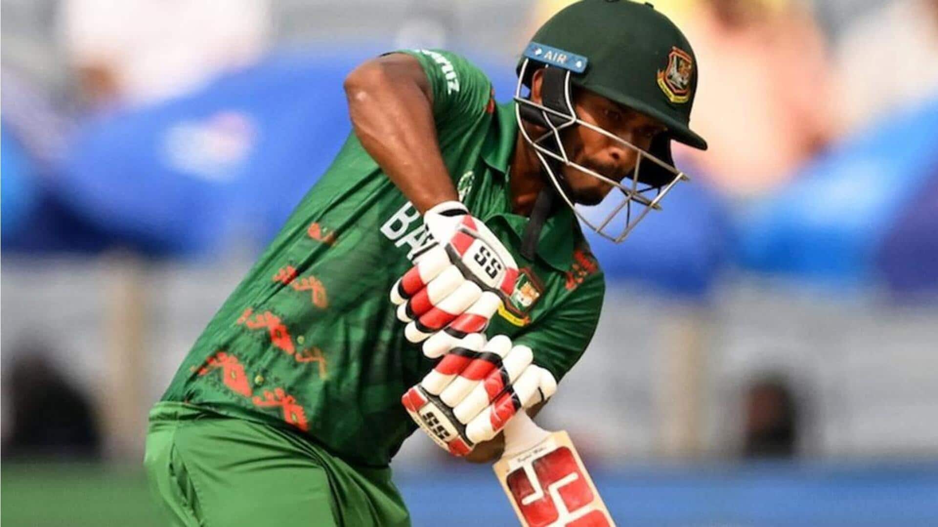 Bangladesh's Tanzid Hasan hammers his highest ODI score: Stats