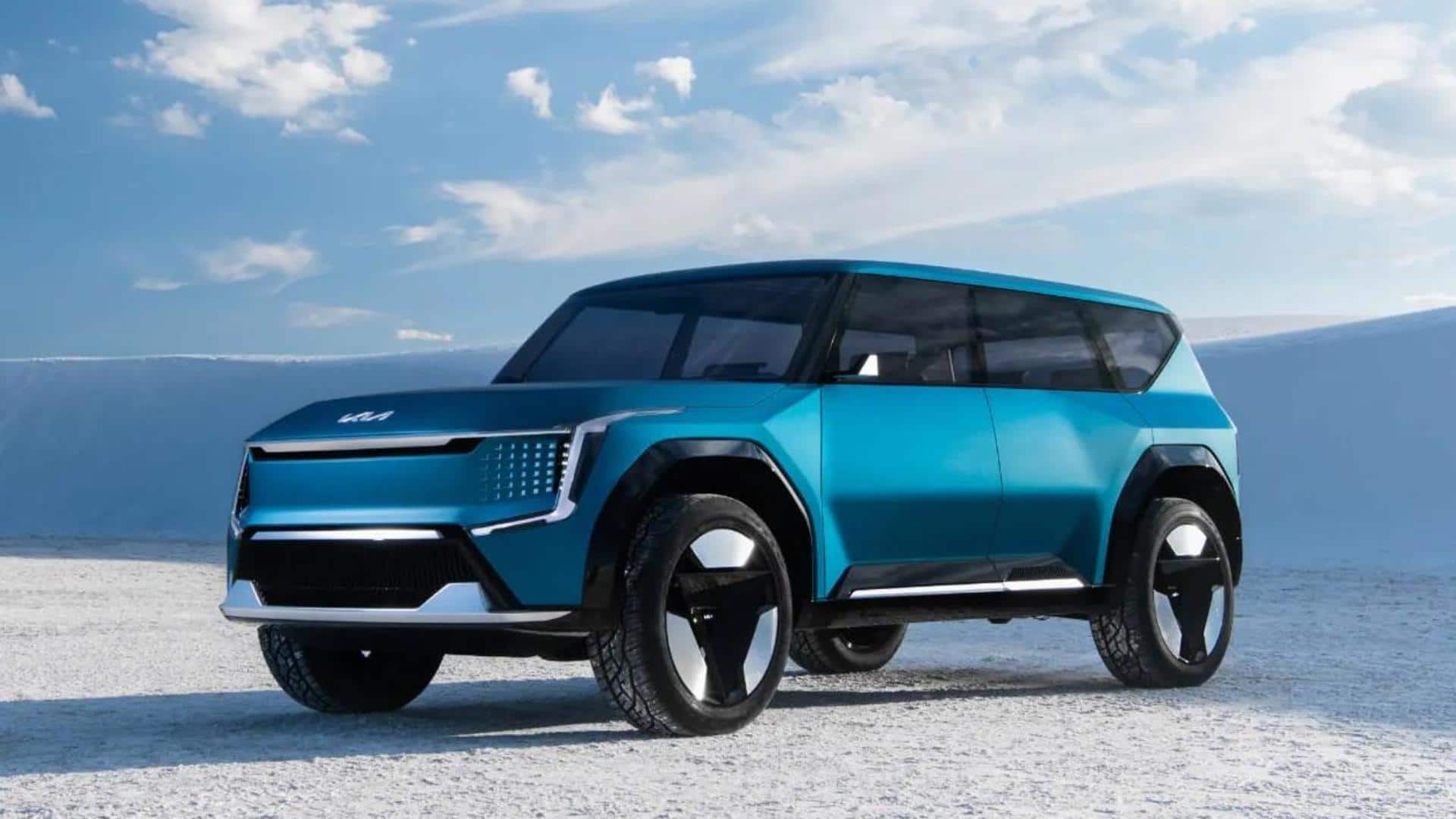 Kia EV9 SUV's global debut in March: What to expect