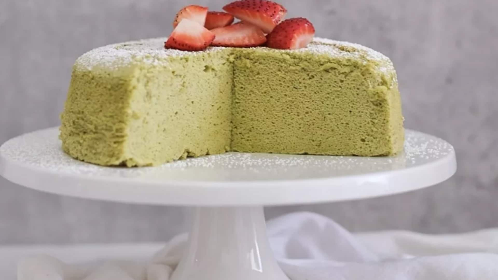 Try this Japanese matcha tofu cheesecake recipe