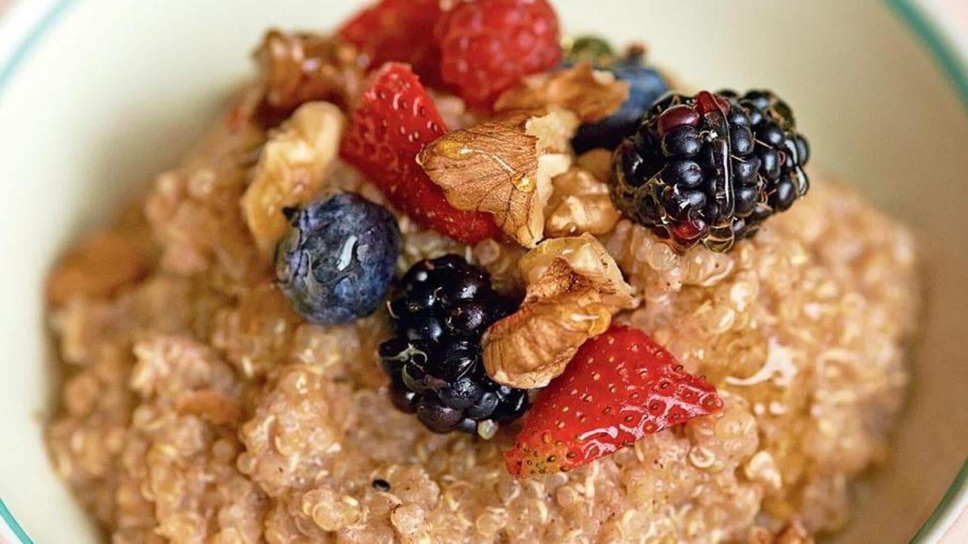 Busy mornings? Try this quinoa porridge recipe