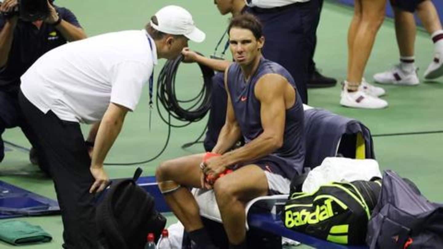 Nadal has had a troubled knee over the past year Nadal has had a troubled knee over the past year