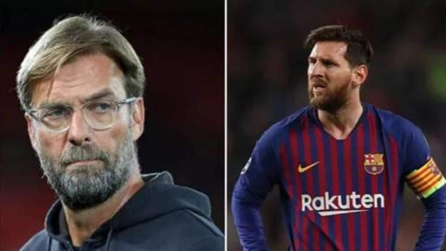 Jurgen Klopp feels threatened with Lionel Messi: Here's why