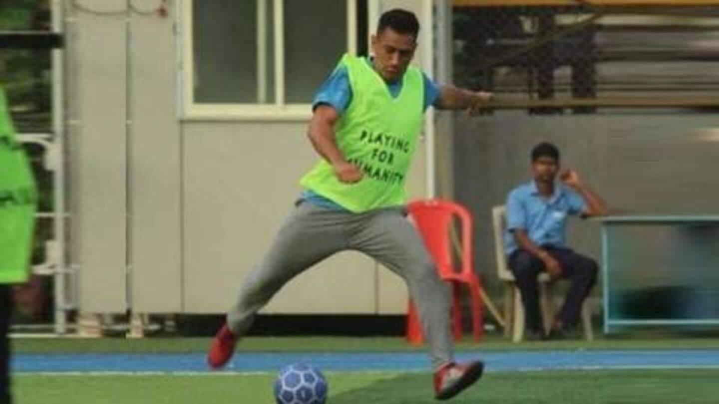 Rohit rates Dhoni as the best footballer among Indian cricketers Rohit rates Dhoni as the best footballer among Indian cricketers