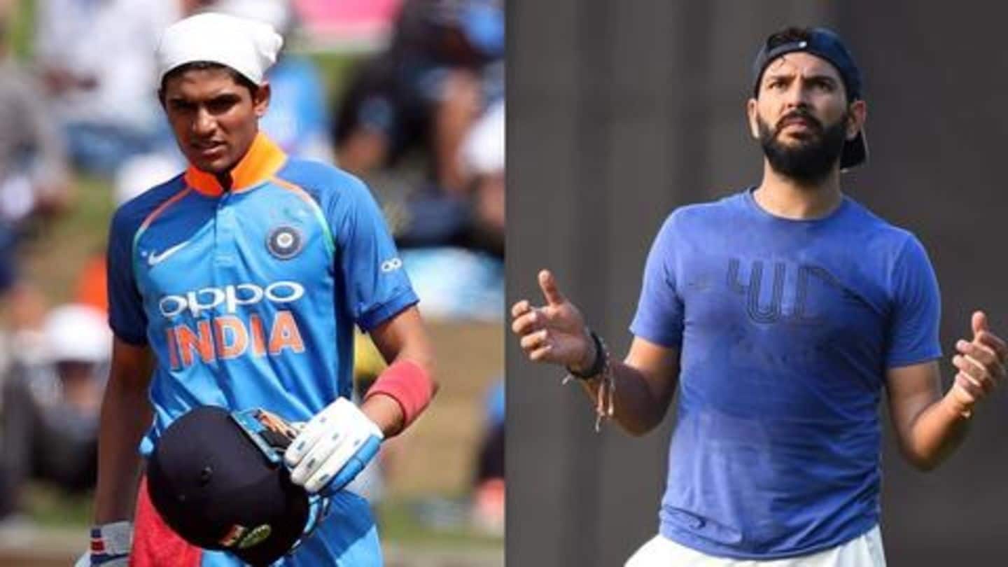 Gill also inspired by Yuvraj Singh while playing for Punjab Gill also inspired by Yuvraj Singh while playing for Punjab