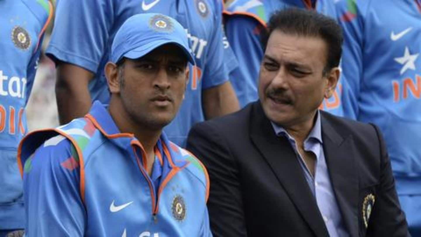 Here's what Ravi Shastri said about MS Dhoni's future