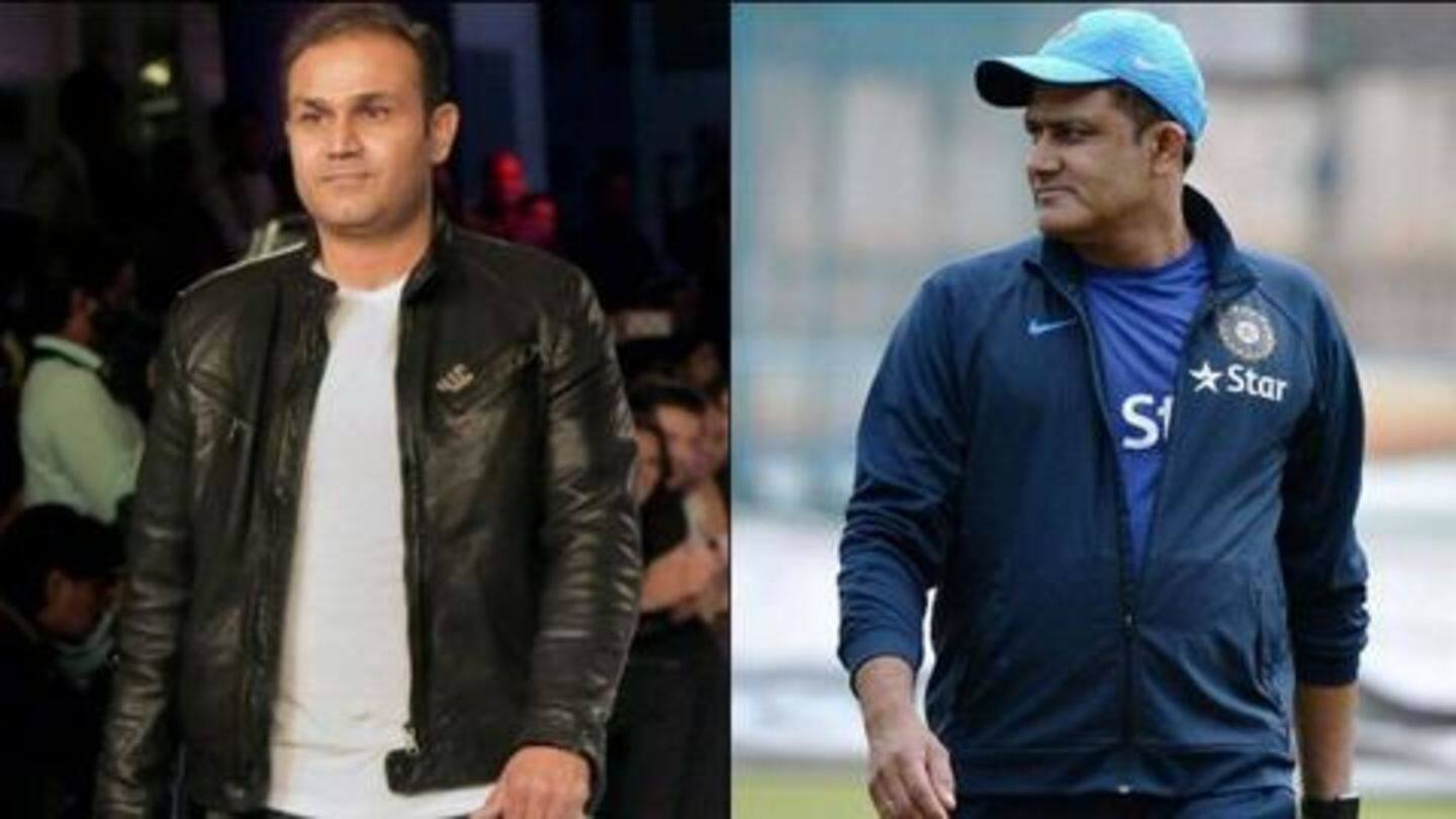 Sehwag backs Anil Kumble to be the next Indian selector Sehwag backs Anil Kumble to be the next Indian selector
