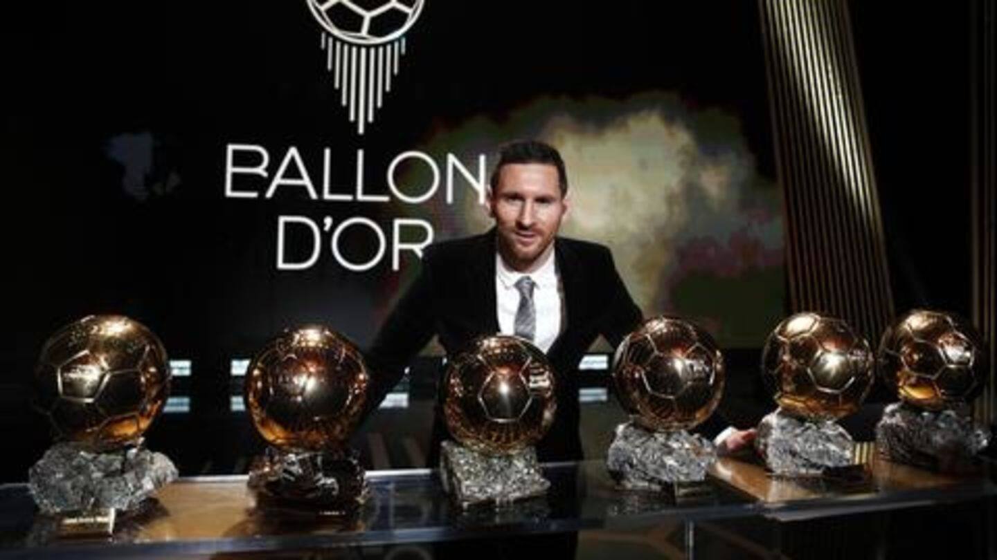 Lionel Messi wins Ballon d'Or for record sixth time Lionel Messi wins Ballon d'Or for record sixth time