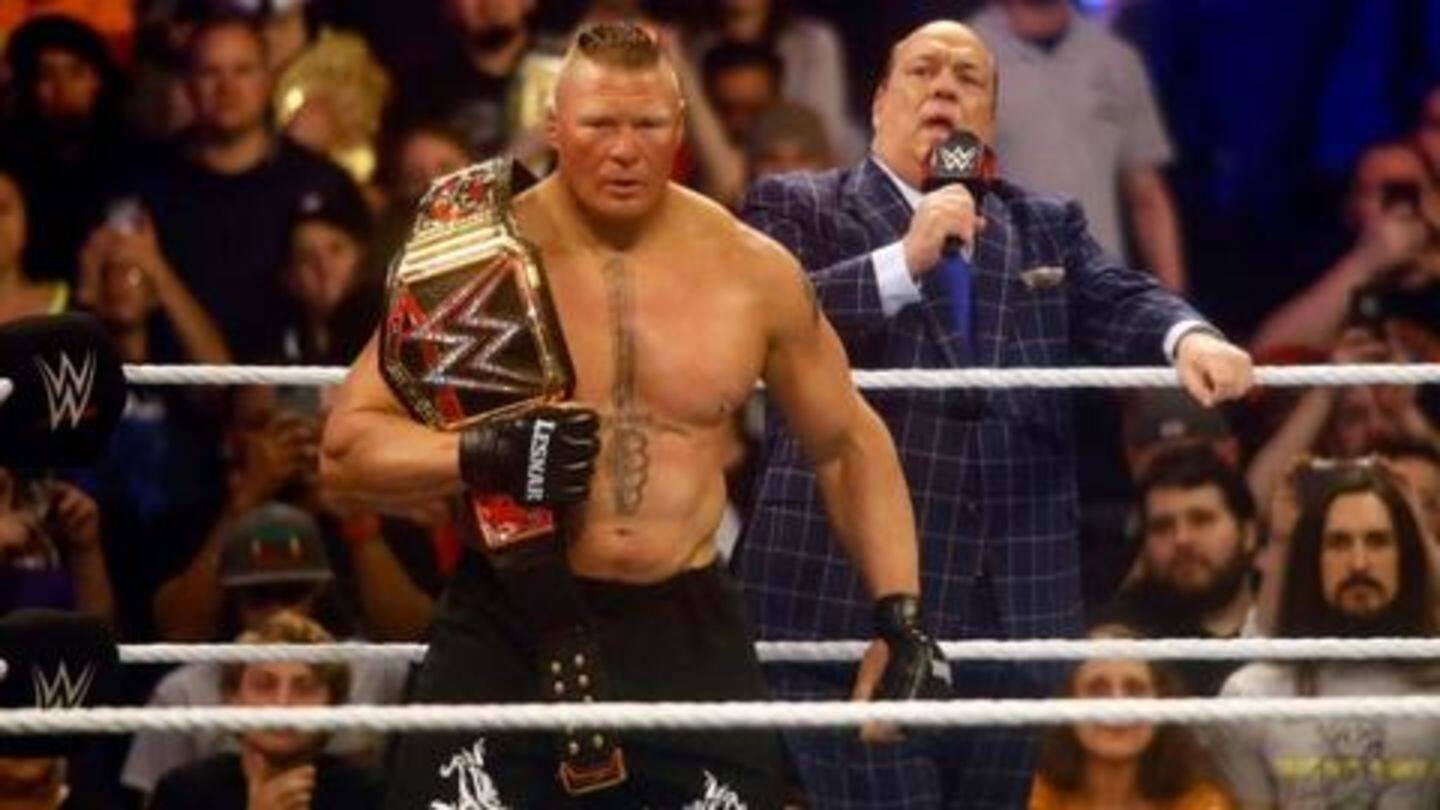Brock Lesnar's reign in the Rumble was weird, but dominating Brock Lesnar's reign in the Rumble was weird, but dominating