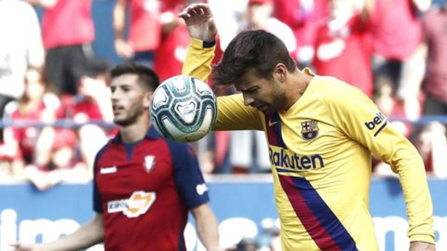 Despite poor start, Pique feels no reason to panic Despite poor start, Pique feels no reason to panic