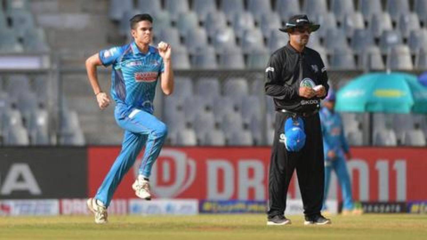 Arjun had delivered an all-round performance in T20 Mumbai League Arjun had delivered an all-round performance in T20 Mumbai League