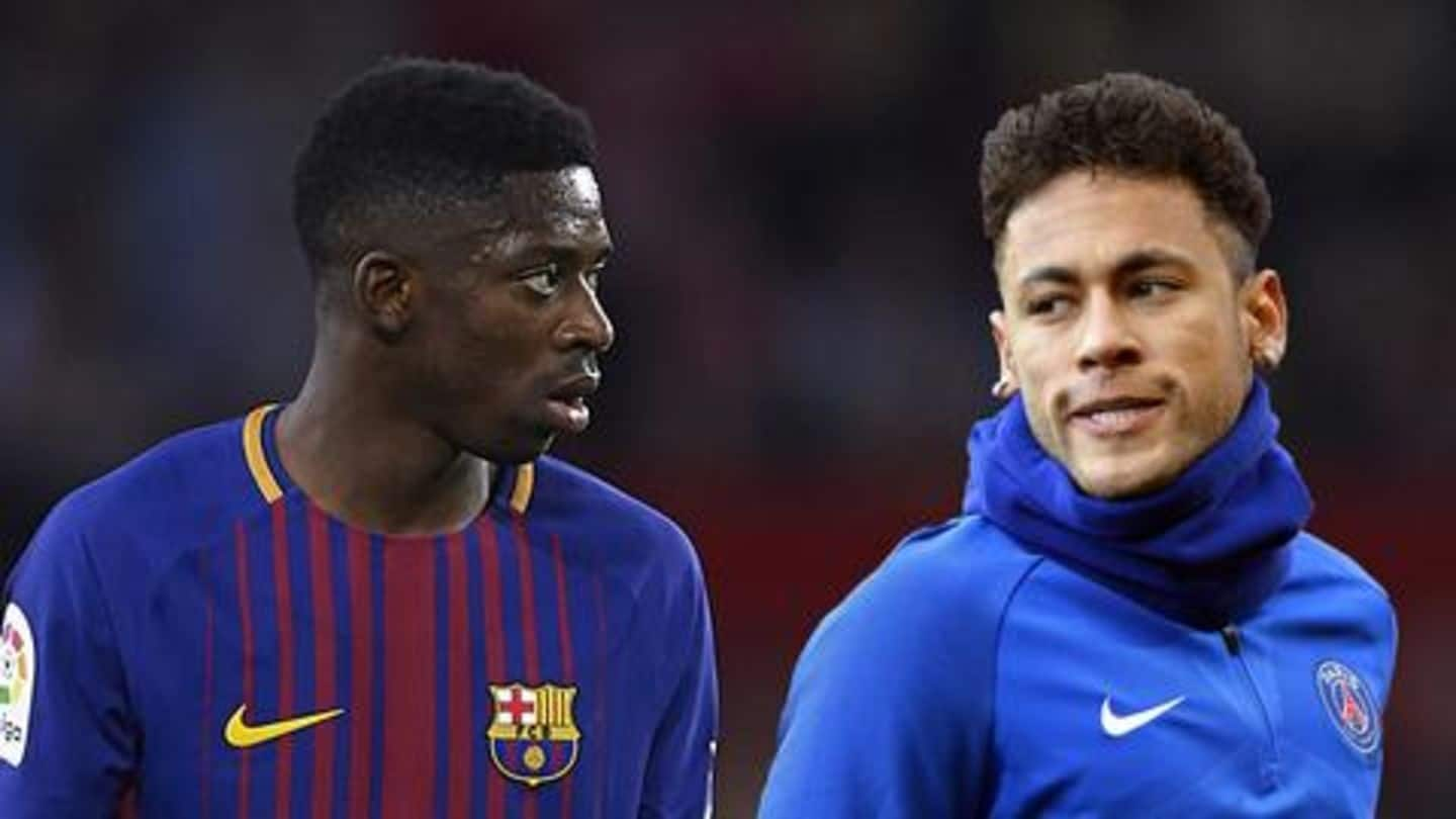 Ousmane Dembele's agent rubbishes rumors of Neymar swap at Barcelona