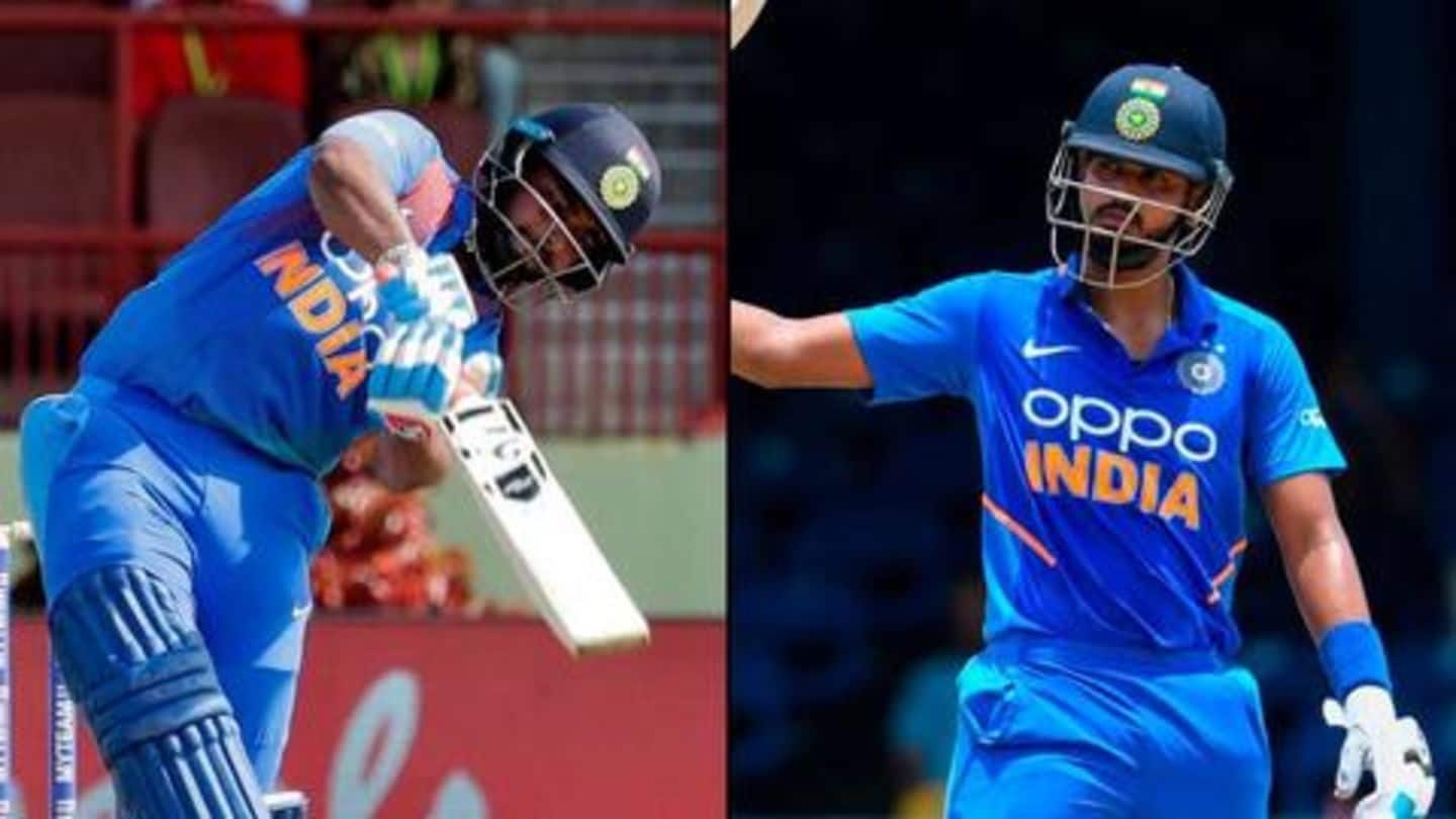 There has been debate over Pant and Iyer's batting spots There has been debate over Pant and Iyer's batting spots