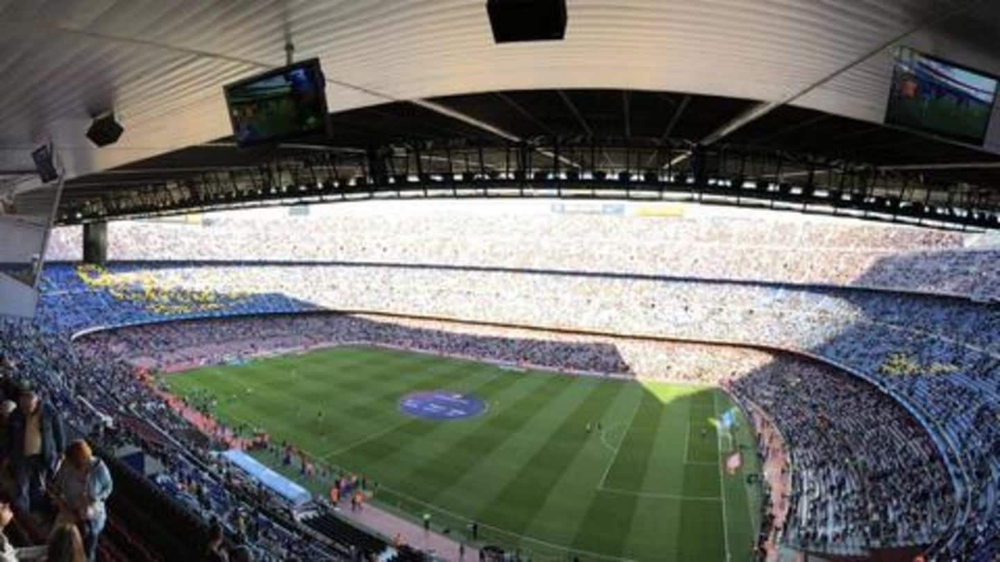 Empty stands greet Barca in final La Liga tie Empty stands greet Barca in final La Liga tie