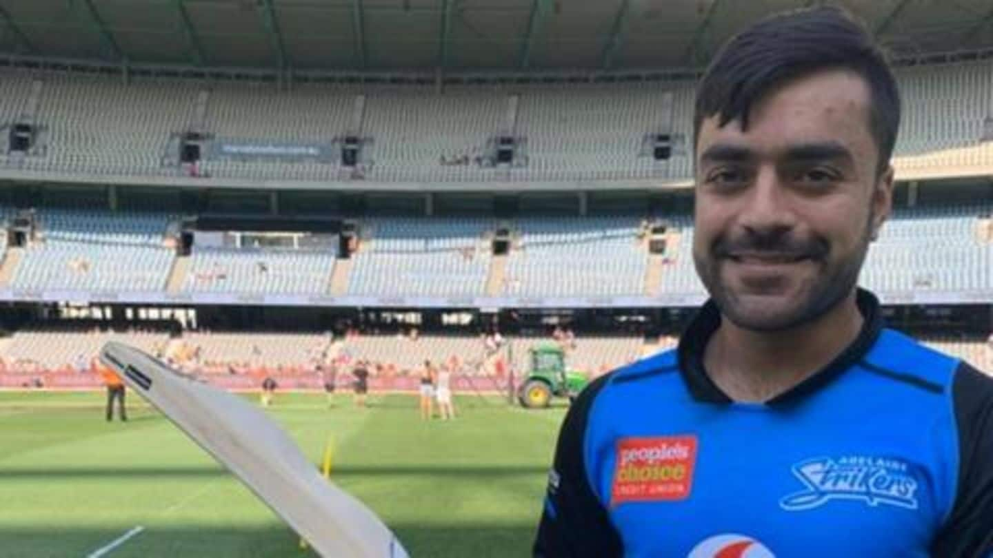 WATCH: Rashid Khan hits extraordinary shot in BBL