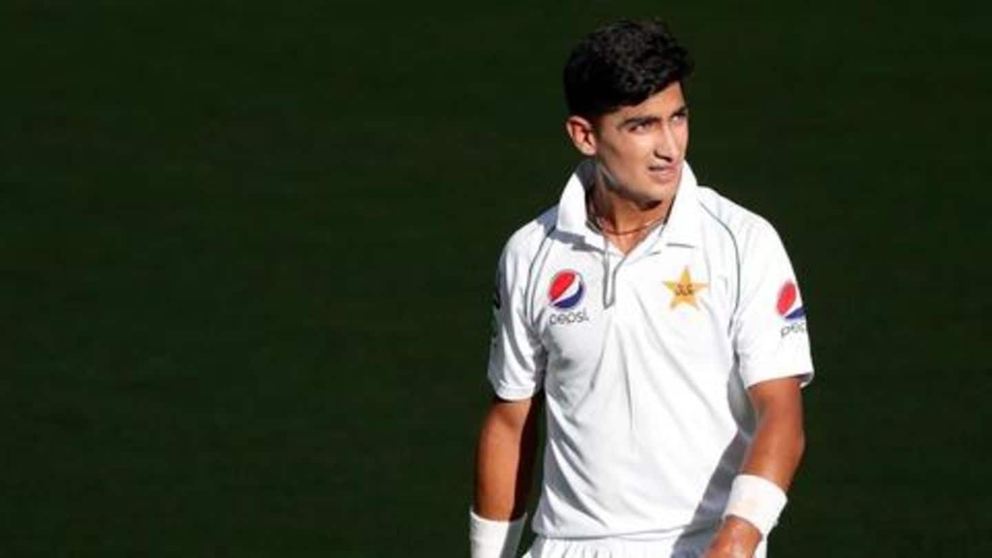 Naseem Shah on verge of making history on Test debut