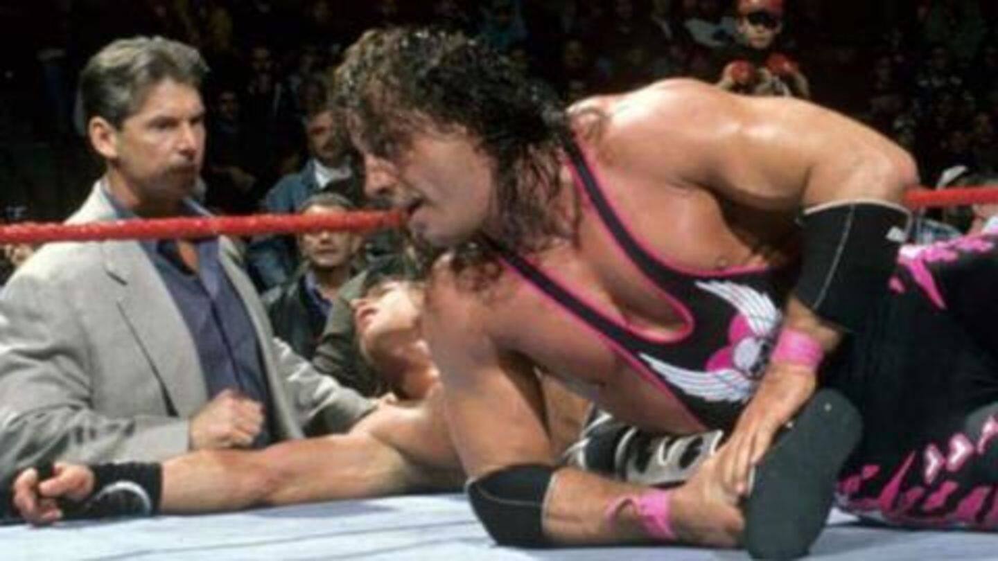 Special mention: The Montreal Screw-job left Bret Hart startled Special mention: The Montreal Screw-job left Bret Hart startled